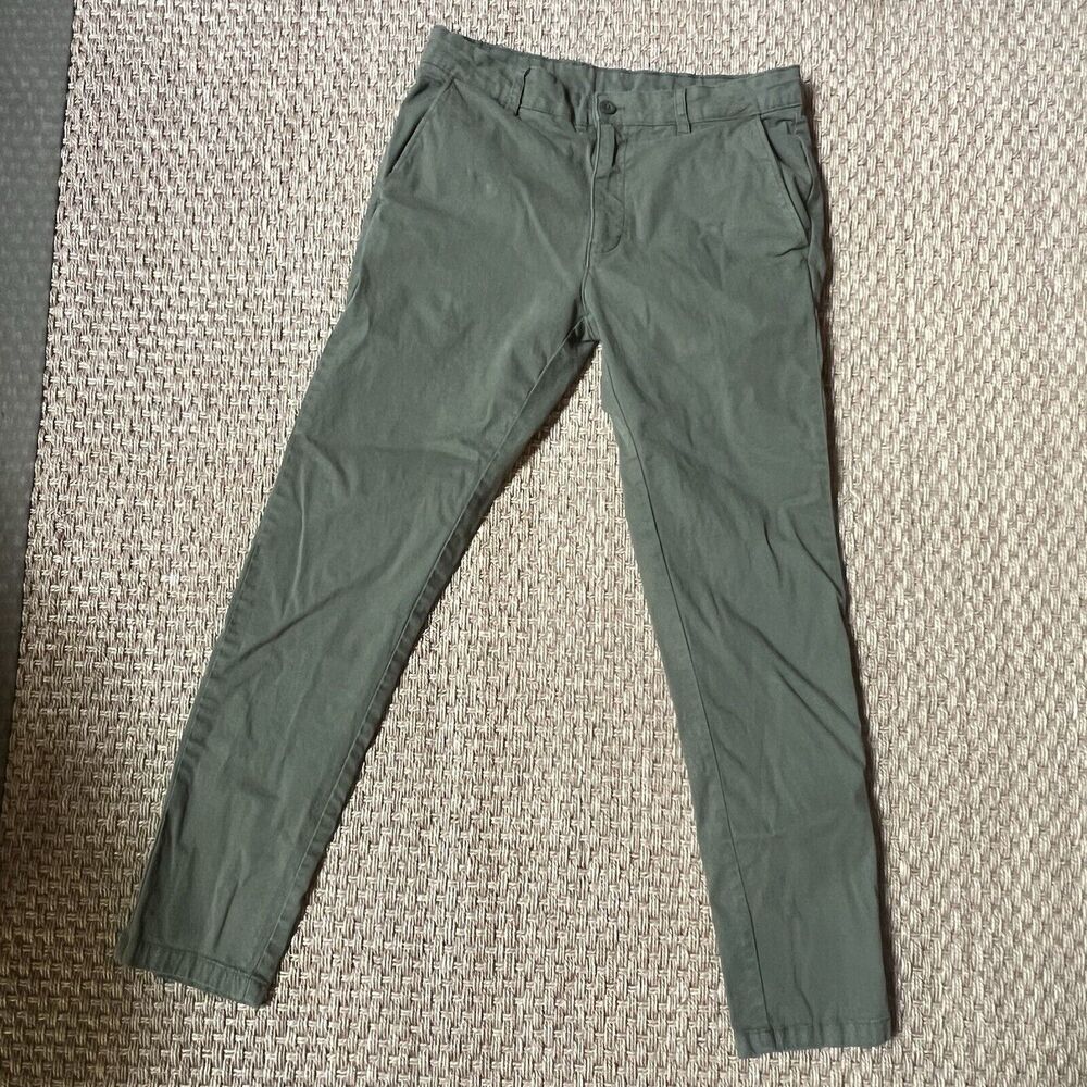 Zara Women’s Olive Green Chino Pants Slash Pocket Sz 31 dnwr